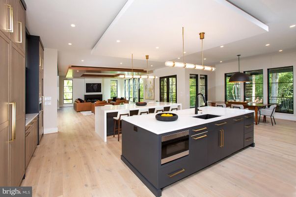 Dining room, Interior, Kitchen, Living room, Pendant Lights, Recessed Lighting, Wood Texture Flooring