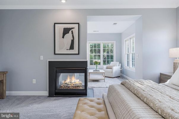 Bedroom, Fireplace, Interior, Recessed Lighting