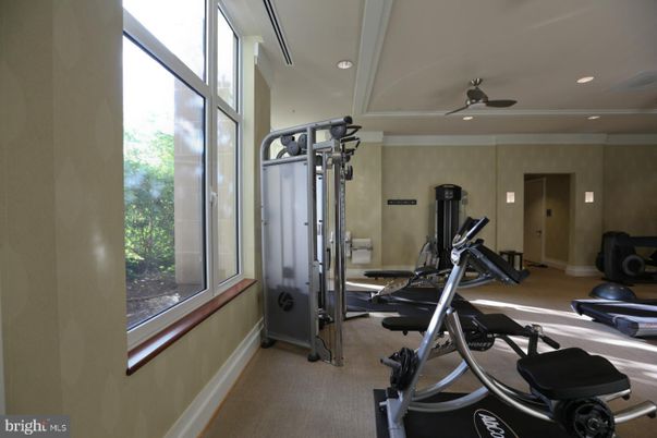 Fitness Equipment, Gym, Interior, Recessed Lighting
