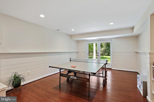 Game Room, Interior, Recessed Lighting, Wood Texture Flooring