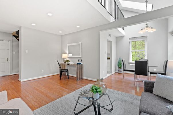 Dining room, Interior, Pendant Lights, Recessed Lighting, Wood Texture Flooring