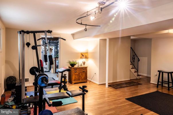 Fitness Equipment, Interior, Wood Texture Flooring