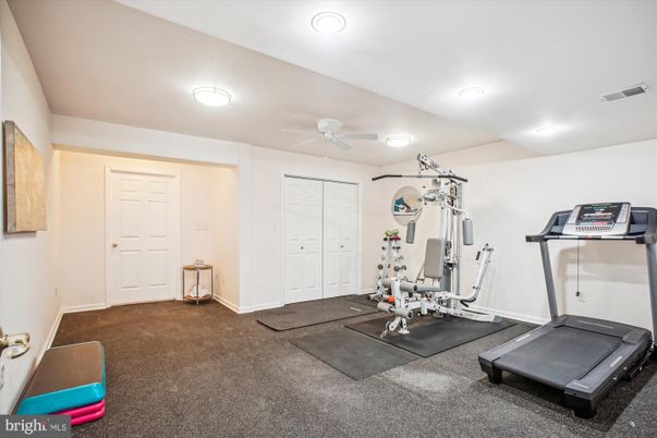 Fitness Equipment, Interior, Recessed Lighting