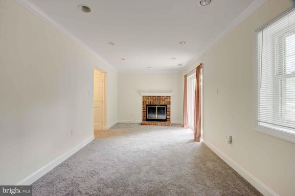 Empty room, Fireplace, Interior, Recessed Lighting