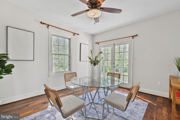 Dining room, Interior, Wood Texture Flooring