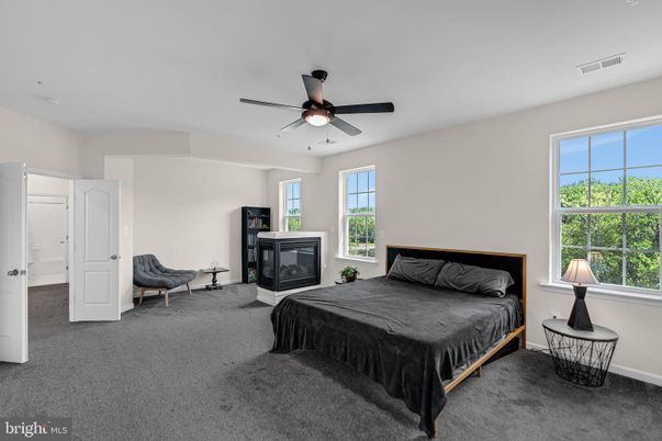 Bedroom, Fireplace, Interior