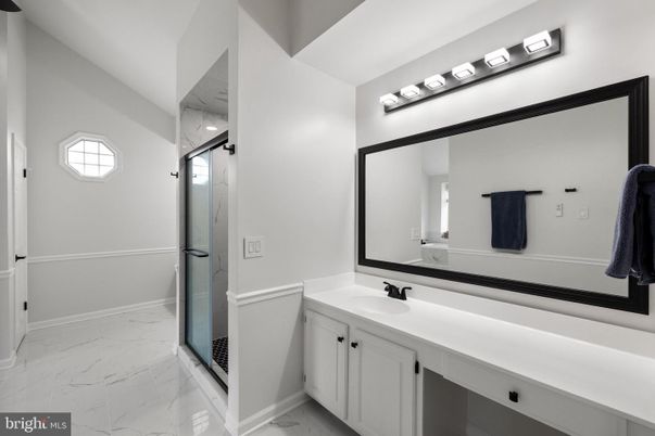 Bathroom, Glass Shower, Interior, Marble