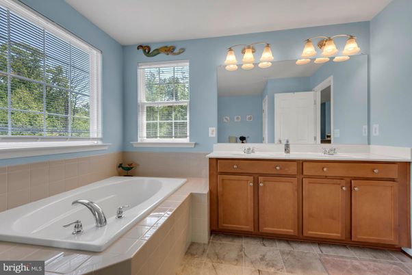 Bathroom, Dual Sink Vanities, Interior, Tile Countertops