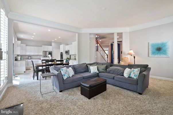 Dining room, Interior, Kitchen, Living room, Recessed Lighting, Stainless Steel Appliances