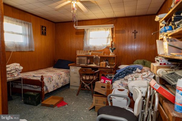 Bedroom, Home Office, Interior, Wooden Walls