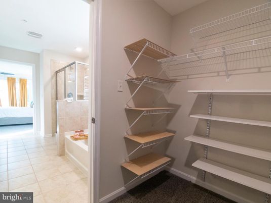 Bathroom, Glass Shower, Interior, Recessed Lighting, Walk-in Closets