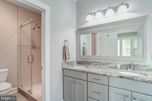 Bathroom, Dual Sink Vanities, Glass Shower, Interior