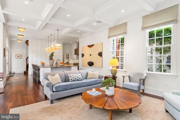Interior, Kitchen, Living room, Pendant Lights, Recessed Lighting, Stainless Steel Appliances, Wood Texture Flooring