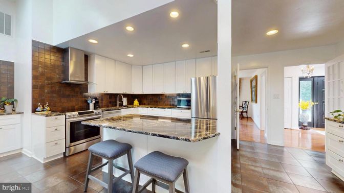 Interior, Kitchen, Recessed Lighting, Stainless Steel Appliances