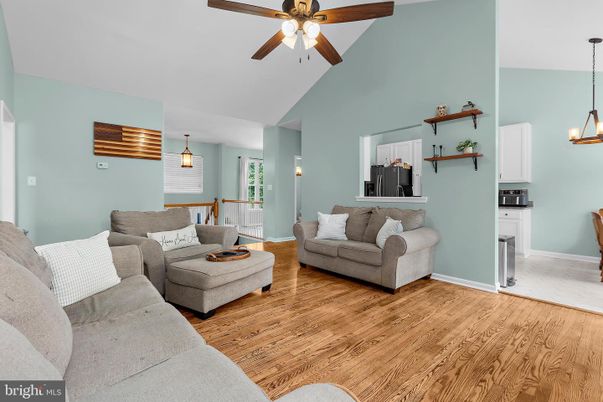 Dining room, Interior, Living room, Pendant Lights, Wood Texture Flooring