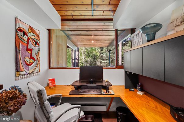Home Office, Interior, Wooden Ceilings