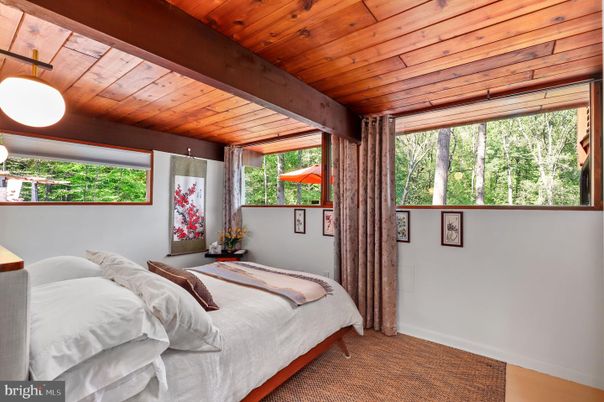 Bedroom, Interior, Wooden Beams, Wooden Ceilings