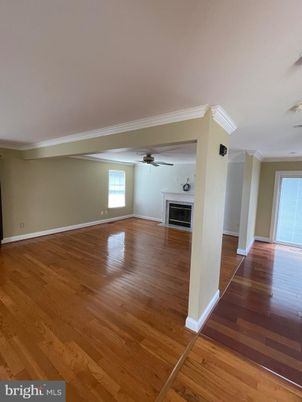 Empty room, Fireplace, Interior, Wood Texture Flooring
