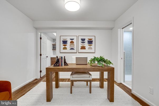 Home Office, Interior, Wood Texture Flooring