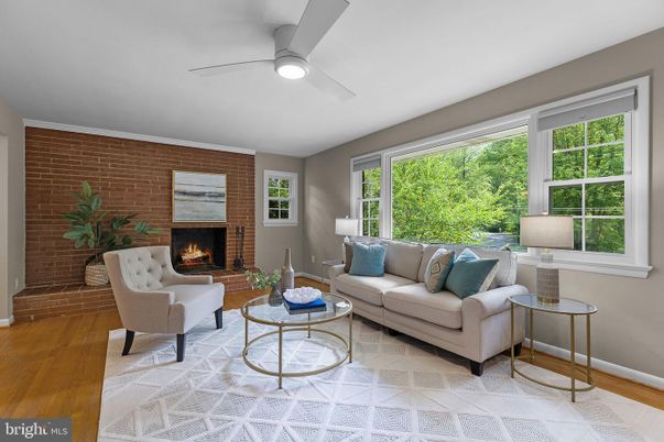 Fireplace, Interior, Living room, Stone Walls, Wood Texture Flooring