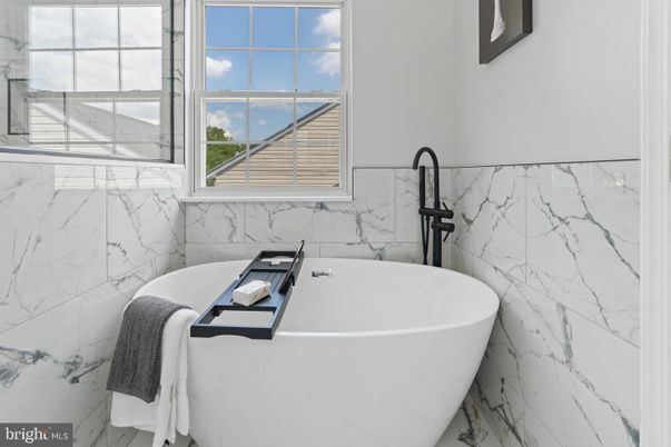 Bathroom, Free Standing Baths, Interior, Marble Walls