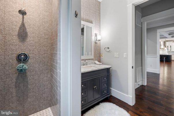 Bathroom, Interior, Wood Texture Flooring