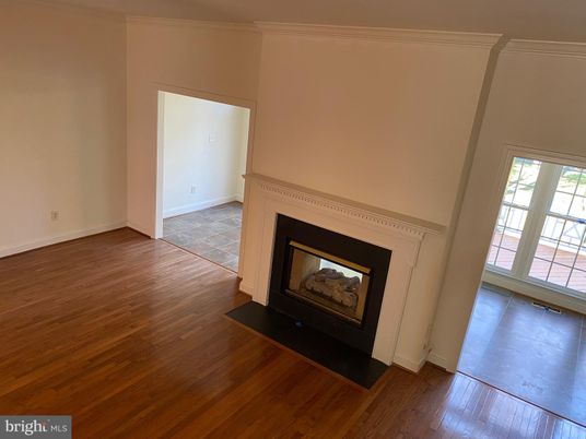 Empty room, Fireplace, Interior, Wood Texture Flooring