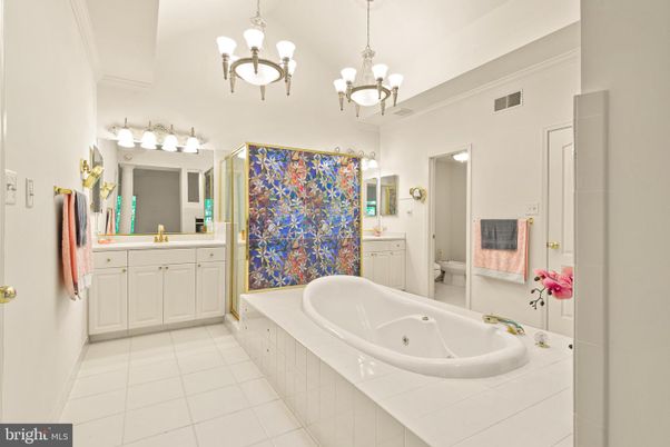 Bathroom, Chandelier, Dual Sink Vanities, Interior