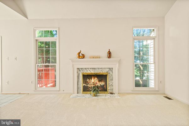 Empty room, Fireplace, Interior