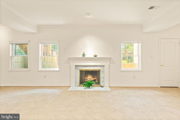 Empty room, Fireplace, Interior, Recessed Lighting