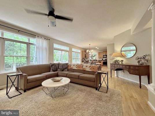 Interior, Kitchen, Living room, Pendant Lights, Recessed Lighting, Stainless Steel Appliances, Wood Texture Flooring