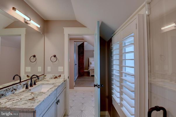 Bathroom, Dual Sink Vanities, Interior, Wood Texture Flooring