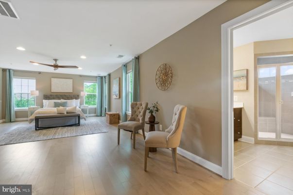 Bedroom, Interior, Living room, Recessed Lighting, Wood Texture Flooring