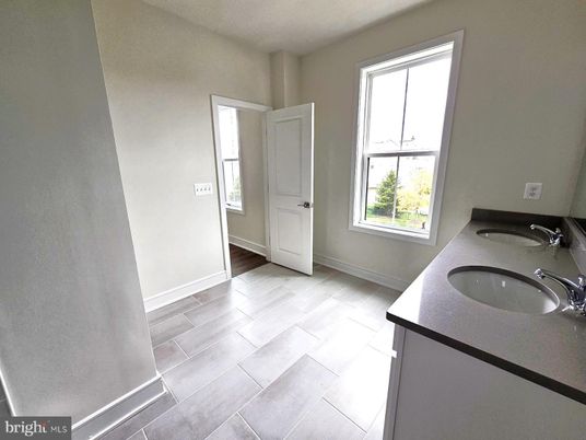 Bathroom, Dual Sink Vanities, Interior, Wood Texture Flooring