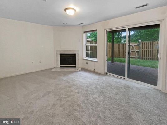 Empty room, Fireplace, Interior