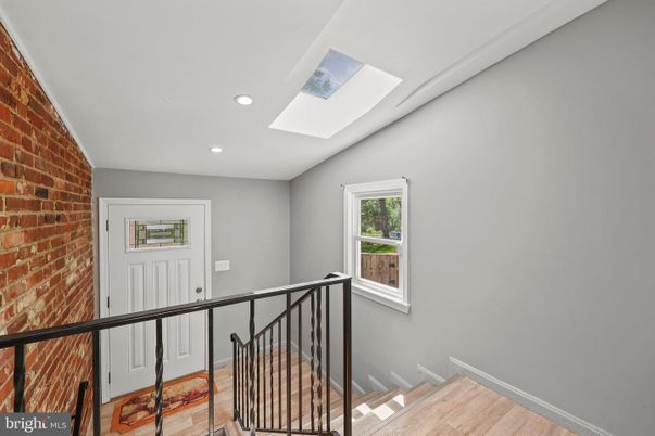 Interior, Recessed Lighting, Stone Walls, Wood Texture Flooring