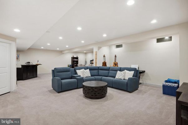 Interior, Living room, Recessed Lighting