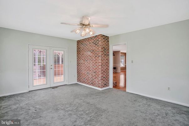 Empty room, Interior, Stone Walls, Wood Texture Flooring