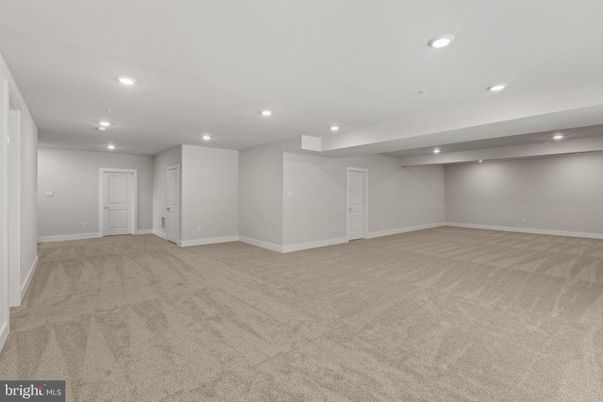 Empty room, Interior, Recessed Lighting