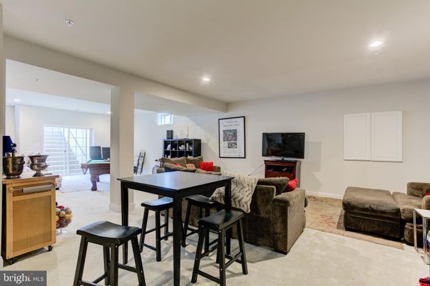 Dining room, Game Room, Interior, Living room, Recessed Lighting