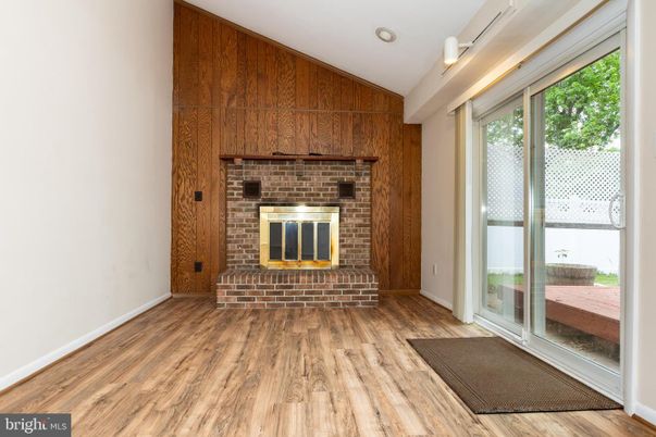 Fireplace, Interior, Stone Walls, Wood Texture Flooring, Wooden Walls
