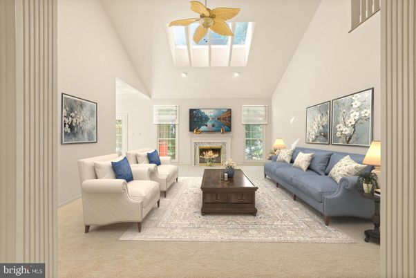 Fireplace, Interior, Living room, Recessed Lighting