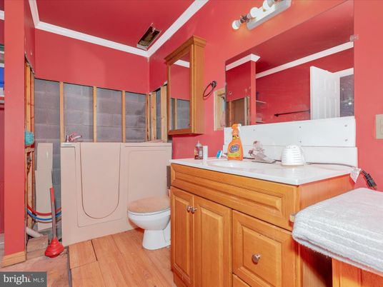Bathroom, Interior, Wood Texture Flooring