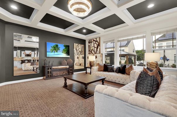 Interior, Living room, Recessed Lighting