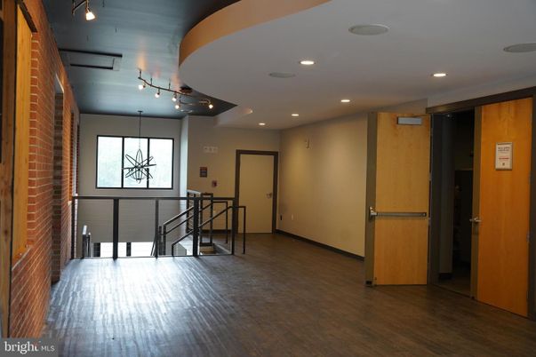 Interior, Recessed Lighting, Stone Walls, Wood Texture Flooring