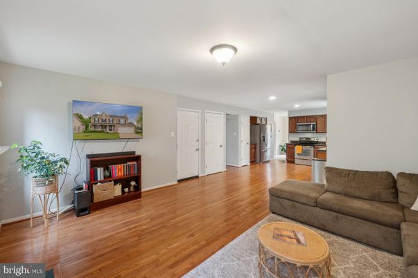 Interior, Kitchen, Living room, Recessed Lighting, Stainless Steel Appliances, Wood Texture Flooring