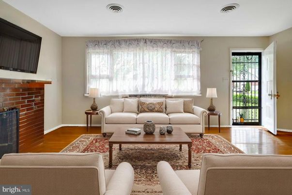 Fireplace, Interior, Living room, Stone Walls, Wood Texture Flooring
