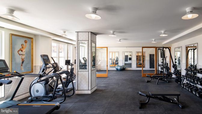 Fitness Equipment, Gym, Interior