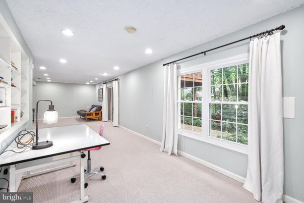 Home Office, Interior, Recessed Lighting