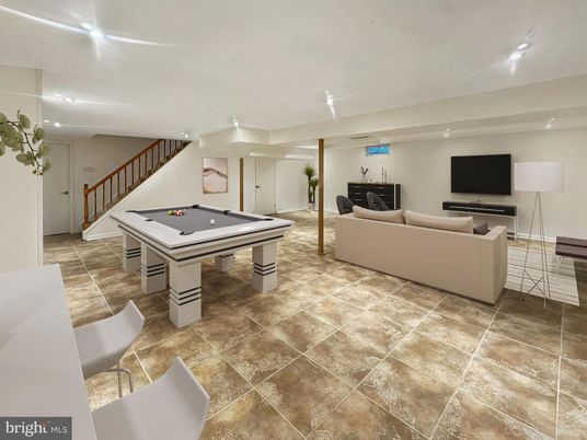 Billiard Table, Game Room, Interior, Living room, Recessed Lighting